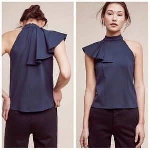 Elegant Navy Sleeveless Top